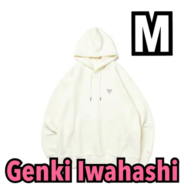 プルオーバーフーディー Genki Iwahashi 岩橋玄樹 オフホワイト　M