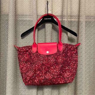 ロンシャン(LONGCHAMP)のロンシャン　花柄　トートバッグ(トートバッグ)