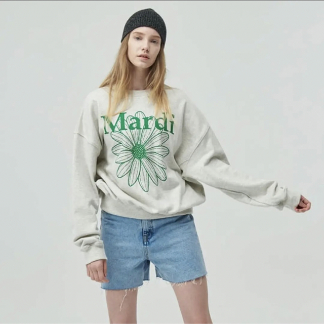 Mardi Mercredi マルディ トレーナー OATMEAL GREEN