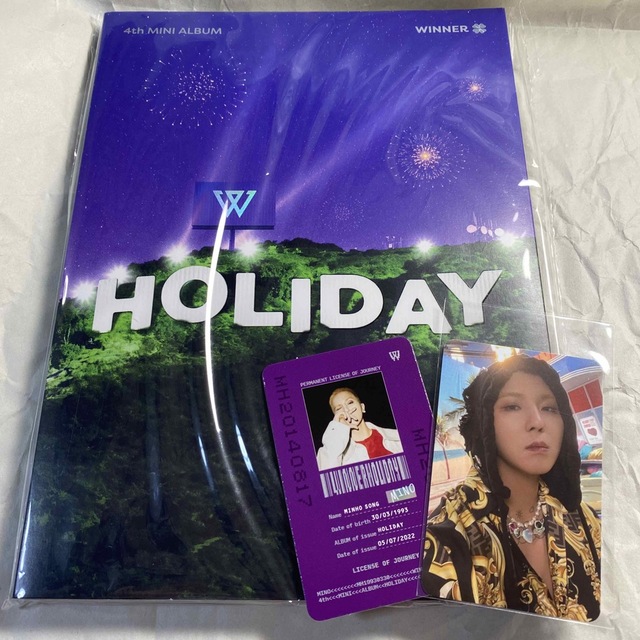 WINNER(ウィナー)のWINNER/HOLIDAY/Night MINO k-town4uトレカ付 エンタメ/ホビーのCD(K-POP/アジア)の商品写真