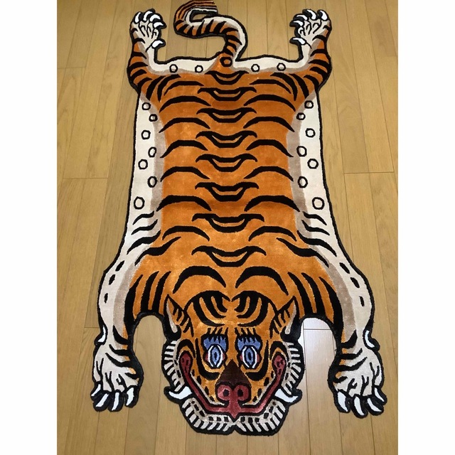 《 本物　新品　1点物 》 シルク　チベタンタイガー　BIG 約144cm 12