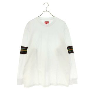 シュプリーム(Supreme)のシュプリーム 18AW Knit Panel Stripe L/S Top ニットパネルストライプ長袖カットソー メンズ L(Tシャツ/カットソー(七分/長袖))