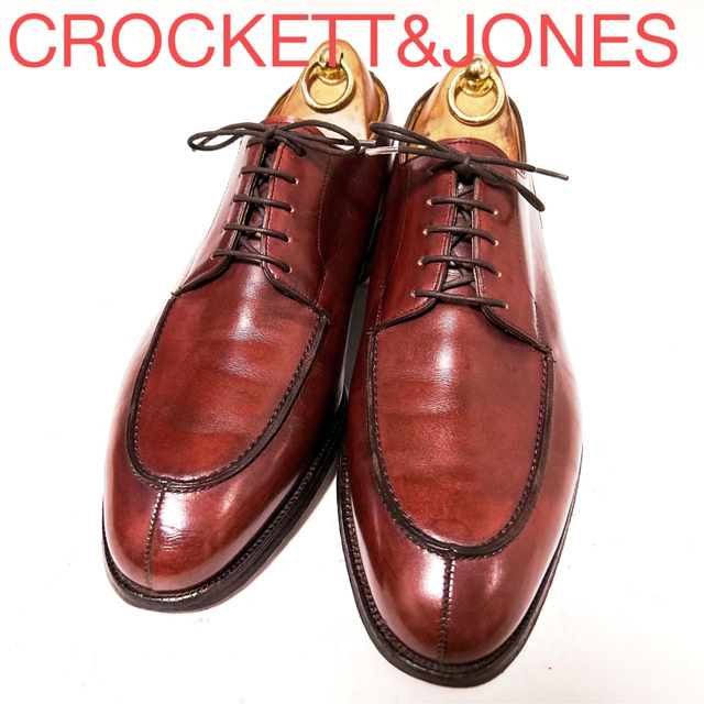 Crockett&Jones(クロケットアンドジョーンズ)の38.CROCKETT&JONES KENSINGTON Uチップ 8.5E メンズの靴/シューズ(ドレス/ビジネス)の商品写真