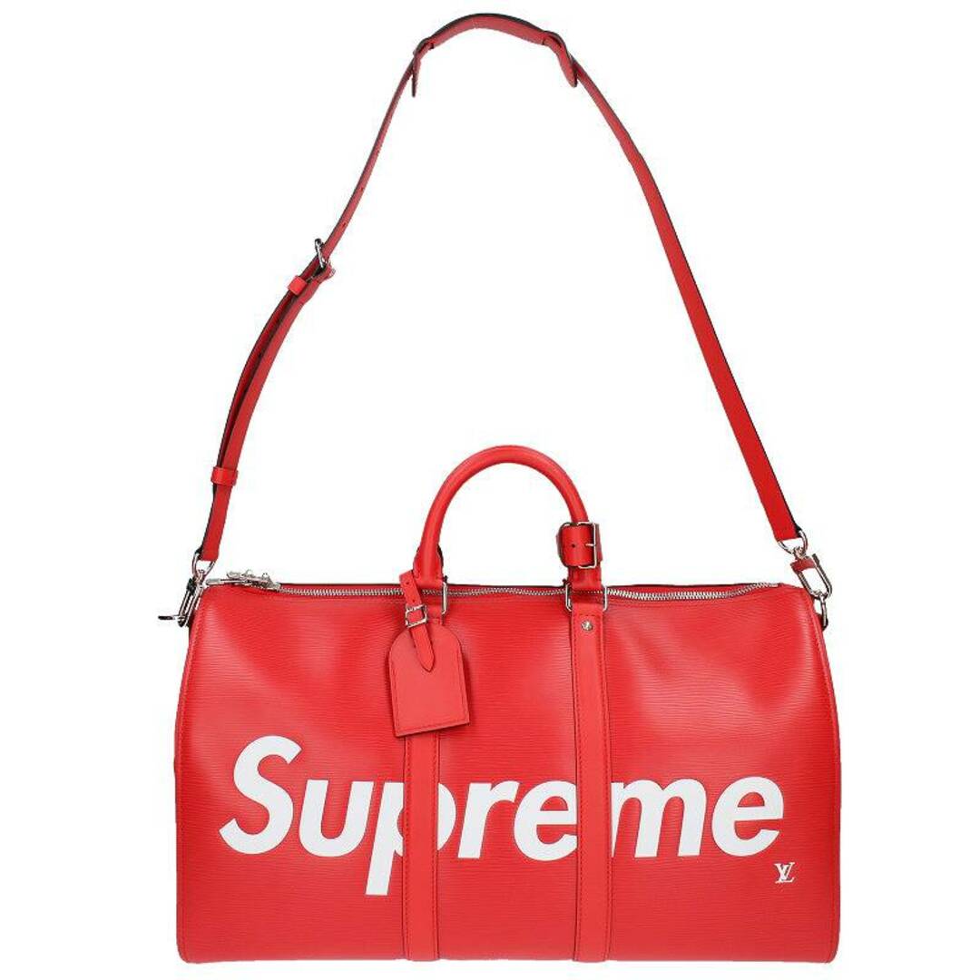 Supreme(シュプリーム)のシュプリーム ルイヴィトン 17AW LV Keepal Bandouliere 45 エピレザーキーポルバンドリエールボストンバッグ  メンズ メンズのバッグ(ボストンバッグ)の商品写真