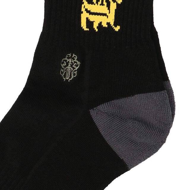 Chrome Hearts(クロムハーツ)のクロムハーツ SOCKS OLD ENGLISH 3PK オールドイングリッシュロゴ靴下ソックス メンズ S メンズのレッグウェア(ソックス)の商品写真