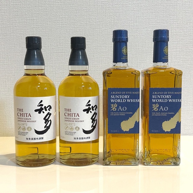 サントリー(サントリー)のサントリー ウイスキー 碧Ao 700ml 2本　知多700ml 2本 食品/飲料/酒の酒(ウイスキー)の商品写真