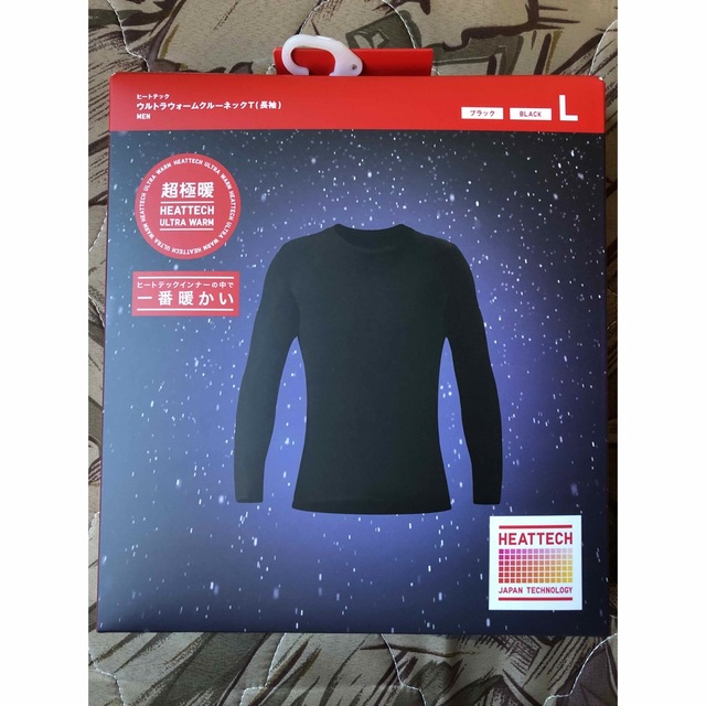 UNIQLO(ユニクロ)の【UNIQLO】ユニクロ　超極暖　ヒートテック 　クルーネックT　L メンズのトップス(Tシャツ/カットソー(七分/長袖))の商品写真