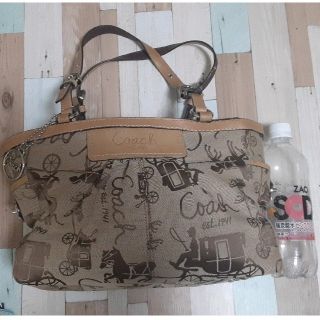 COACH☆華やかなギャラリートートバッグ☆A4サイズ入ります☆