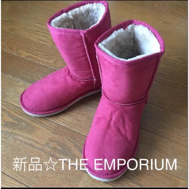 THE EMPORIUM(ジエンポリアム)の新品☆THE EMPORIUM｜ジ エンポリアム ピンクムートンブーツ レディースの靴/シューズ(ブーツ)の商品写真