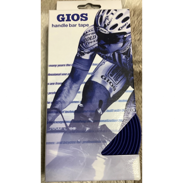 GIOS(ジオス)の未使用 ジオス バーテープ GIOSブルーエンドキャップ付き GIOS エンタメ/ホビーのエンタメ その他(その他)の商品写真