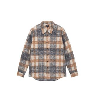 ステューシー(STUSSY)のSTUSSY22FW PLAID KNIT SHIRT(シャツ)