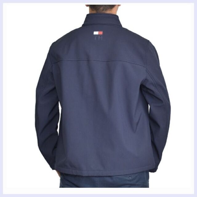 TOMMY HILFIGER(トミーヒルフィガー)のトラックジャケット 裏フリース ソフトシェル NAVY　XLサイズ メンズのジャケット/アウター(ブルゾン)の商品写真