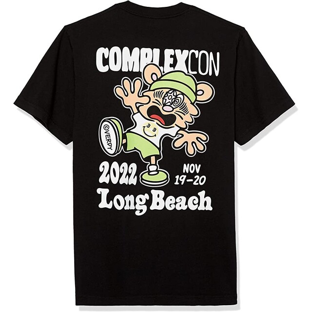 新品 限定 COMPLEXCON VERDY コンプレックスコン  Tシャツ 黒GirlsDon