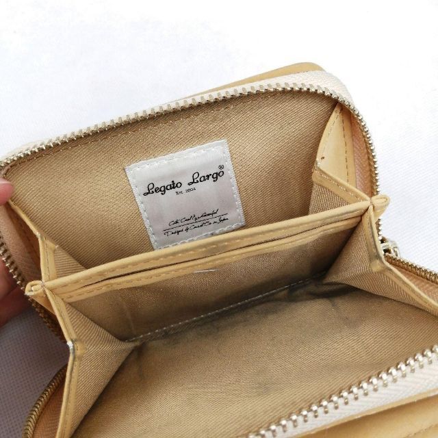 Legato Largo(レガートラルゴ)のLegato Largoレガートラルゴ折り財布小銭入れ定期入れタッセルスウェード レディースのファッション小物(財布)の商品写真
