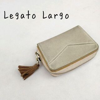 レガートラルゴ(Legato Largo)のLegato Largoレガートラルゴ折り財布小銭入れ定期入れタッセルスウェード(財布)