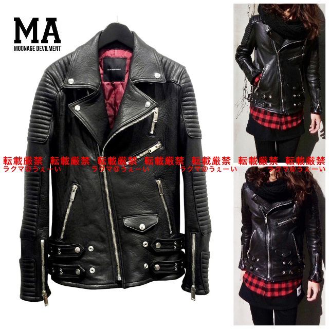 楽天 定価19万 - Devilment Moonage Moonage レザーバイカージャケット