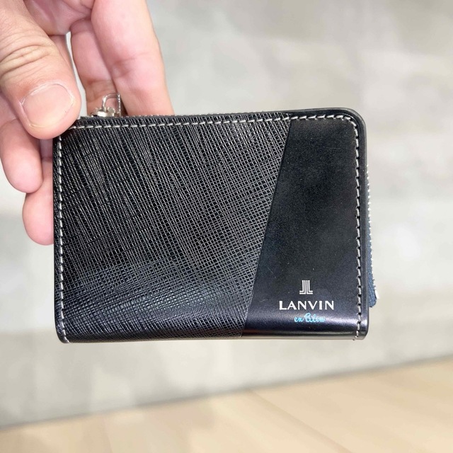 その他のお品ランバン/ LANVIN  "パーシャル" 小銭入れ兼用パスケース　ブラック