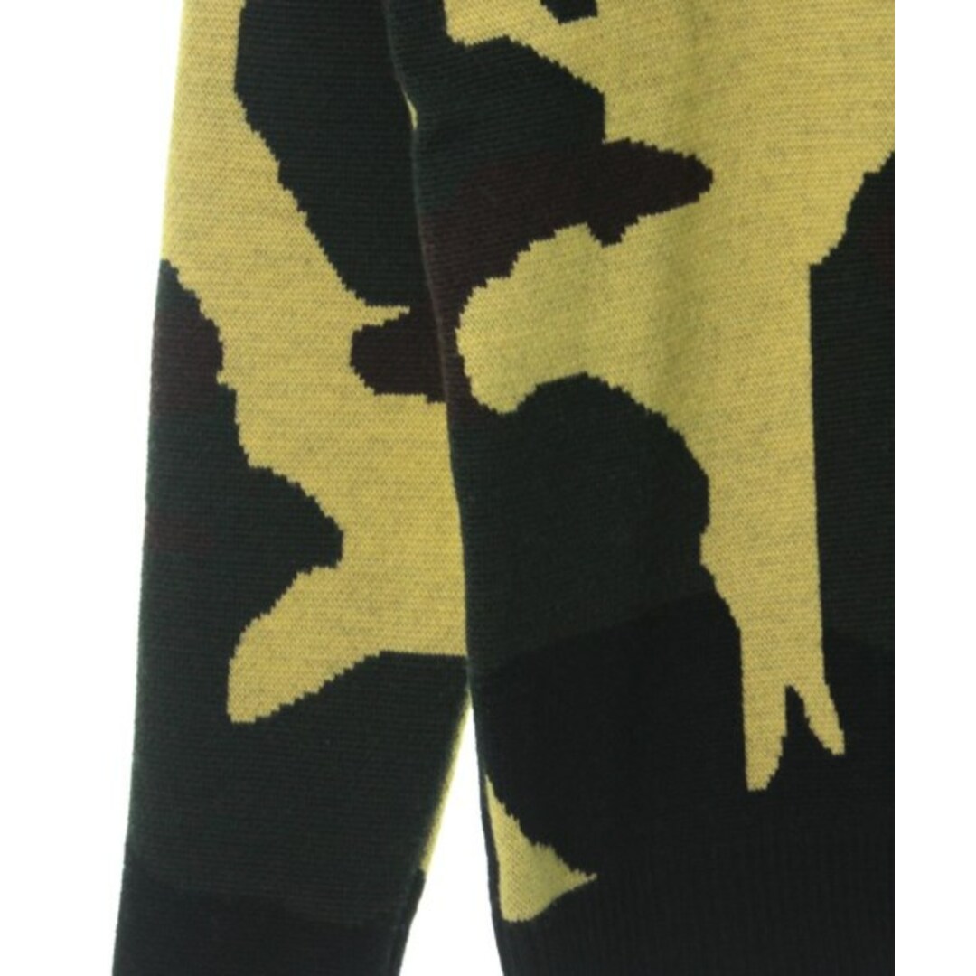 1piu1uguale3 ニット・セーター L 黄x黒x緑等(迷彩) 【古着】【中古】