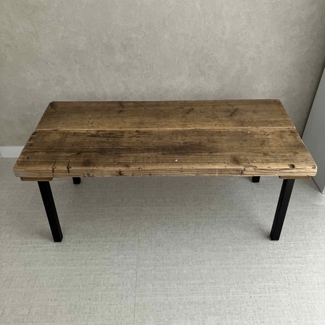 天然木　足場材　ローテーブル　木製　センターテーブル　ビンテージ　北欧　無機質 1