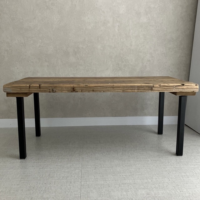 天然木　足場材　ローテーブル　木製　センターテーブル　ビンテージ　北欧　無機質