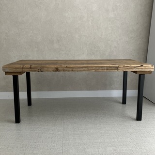 ウニコ(unico)の天然木　足場材　ローテーブル　木製　センターテーブル　ビンテージ　北欧　無機質(ローテーブル)