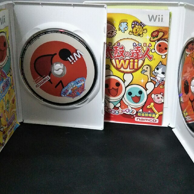 動作OK】wii太鼓の達人太鼓バチ＆ソフト箱あり早い者勝ち