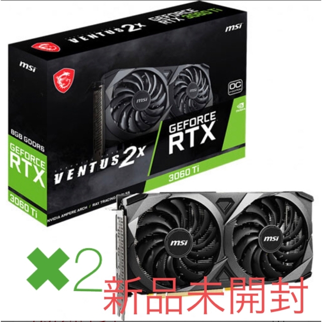 eForce RTX 3060 Ti VENTUS 2X 8G OCV1 LHR256bit