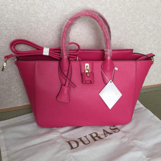 DURAS(デュラス)のことみん様専用☆Duras 2way トートバッグ ピンク レディースのバッグ(トートバッグ)の商品写真