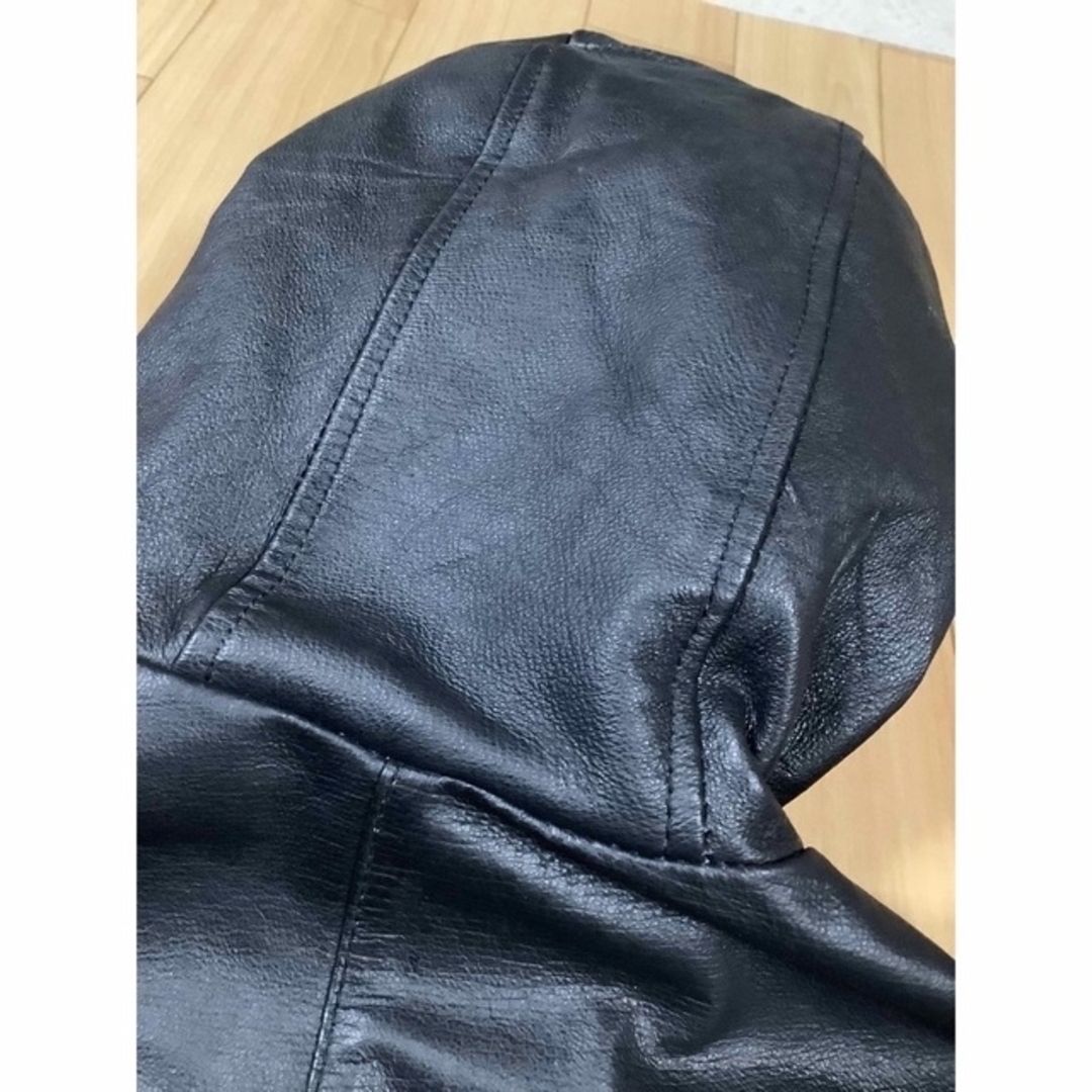 本革  レザーパーカー  黒 メンズのジャケット/アウター(レザージャケット)の商品写真