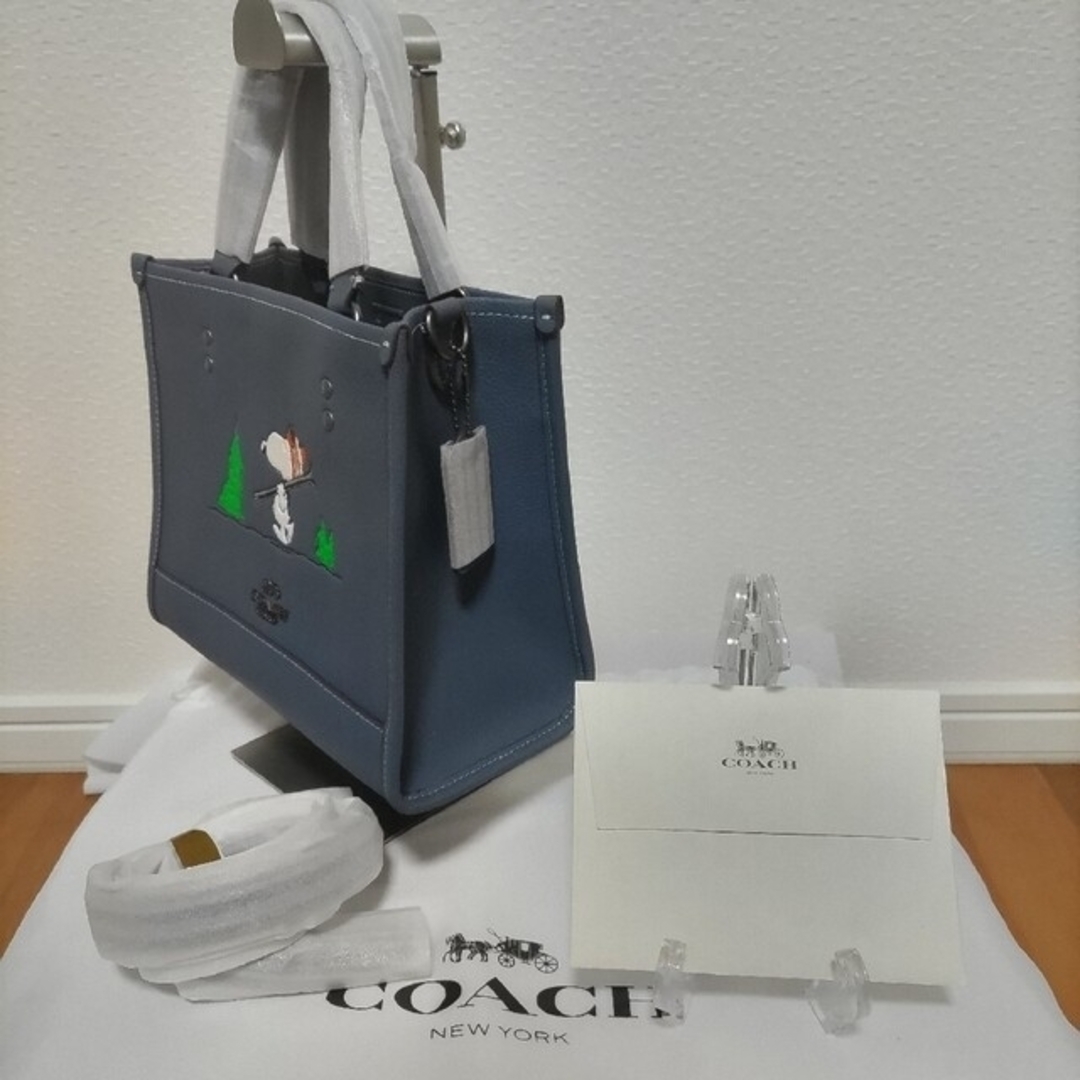 COACH コーチ スヌーピー コラボ トートバッグ デンプシートート 新作