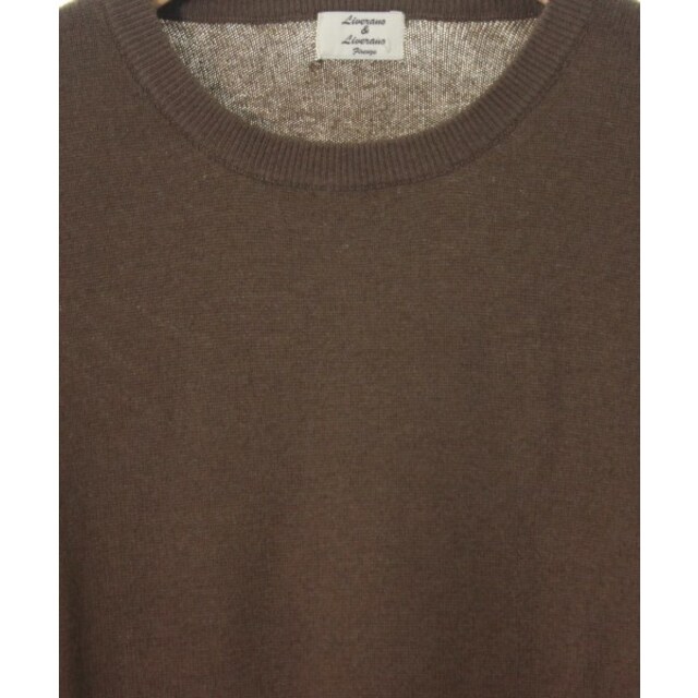 LIVERANO&LIVERANO ニット・セーター 48(L位) 茶