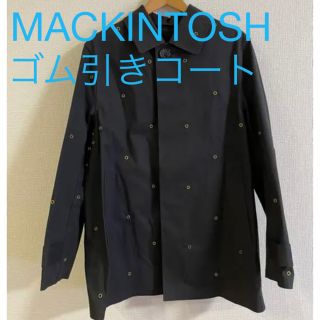 マッキントッシュ(MACKINTOSH)のMACKINTOSH  限定コラボ　メンズ　ゴム引きコート　ネイビー　38サイズ(ステンカラーコート)