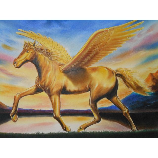 美術品/アンティーク原画　「Pegasus」