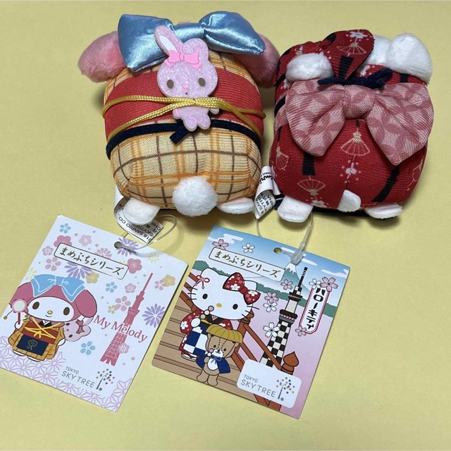 まめぷち　キキララ　キティちゃん　マイメロ　スカイツリー　サンリオ　限定　 エンタメ/ホビーのおもちゃ/ぬいぐるみ(キャラクターグッズ)の商品写真