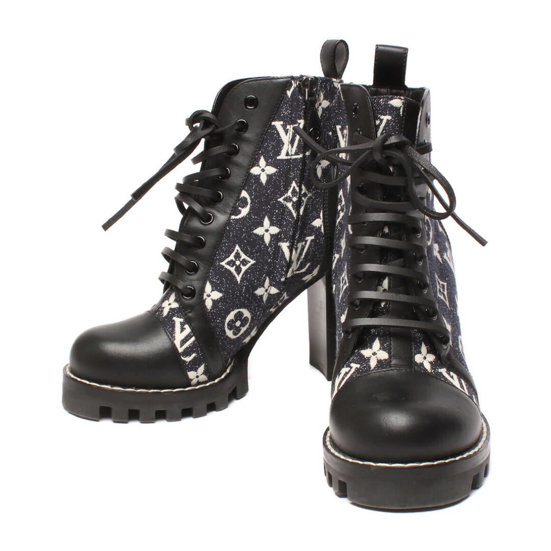 注目 - VUITTON LOUIS ルイヴィトン 37 レディース サイドジップブーツ