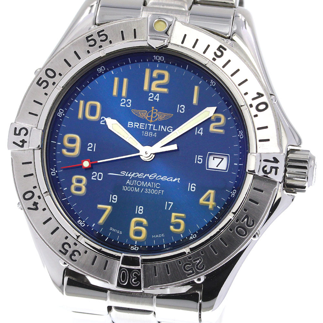 【現金特価】 【BREITLING】ブライトリング - BREITLING スーパーオーシャン メンズ_723417 自動巻き A17040 デイト 腕時計(アナログ)