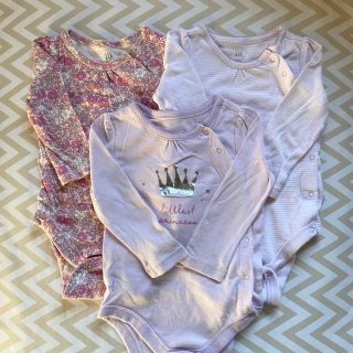 ベビーギャップ(babyGAP)のbabyGAP ベビーギャップ ロンパース 長袖 3枚セット(ロンパース)