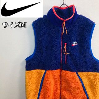 ナイキ(NIKE)の【大人気】ナイキ フリース サイズM　ベスト オレンジ 胸ロゴ(ベスト)