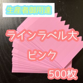 ◎ 500枚◎ 桃(大) ラインラベル 園芸ラベル カラーラベル(プランター)