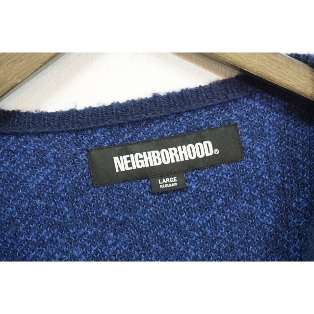 NEIGHBORHOOD(ネイバーフッド)の22AWネイバーフッド カモフラージュ ニット モヘア カーディガン 113N▲ メンズのトップス(カーディガン)の商品写真