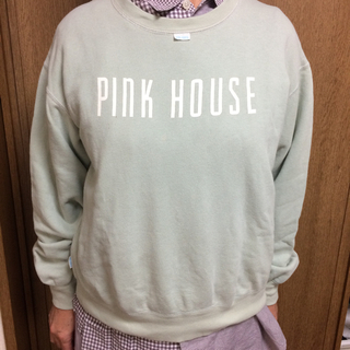 ピンクハウス(PINK HOUSE)のピンクハウス トレーナー 薄い緑色 お値下げ中(トレーナー/スウェット)