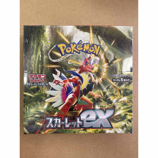 ポケモンカードゲーム シュリンク付き 未開封　スカーレットex」ボックス エンタメ/ホビーのトレーディングカード(Box/デッキ/パック)の商品写真