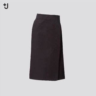 ユニクロ(UNIQLO)の＋J　コットンリネンラップスカート　ユニクロ(ひざ丈スカート)