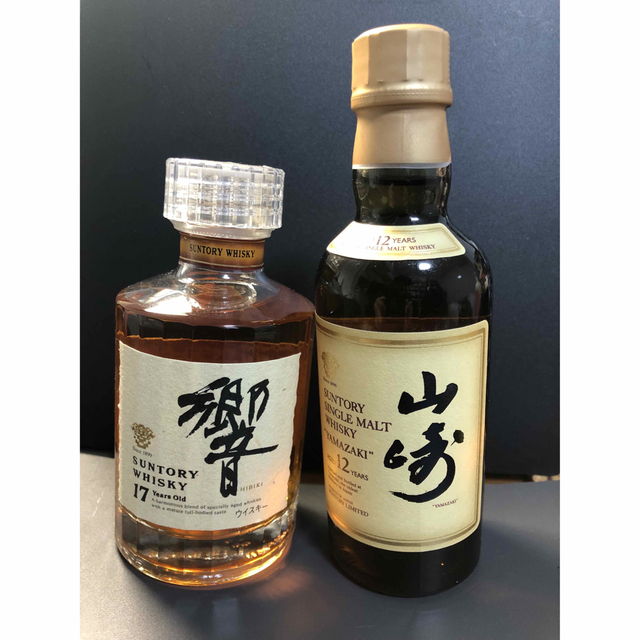 日本未発売】 響17年180ml (裏ゴールドラベル) と 山崎12年180ml ...