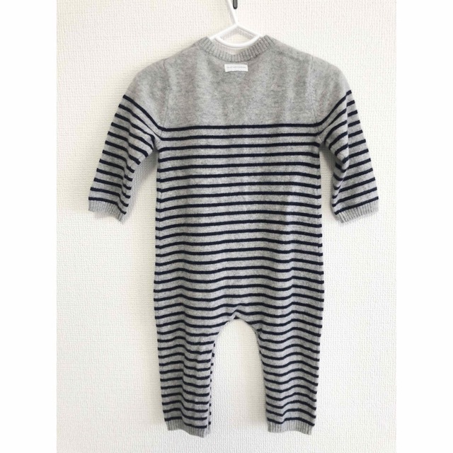 PETIT BATEAU(プチバトー)の【新品タグ付き】プチバトー カシミヤ100% ロンパース 12m キッズ/ベビー/マタニティのベビー服(~85cm)(ロンパース)の商品写真