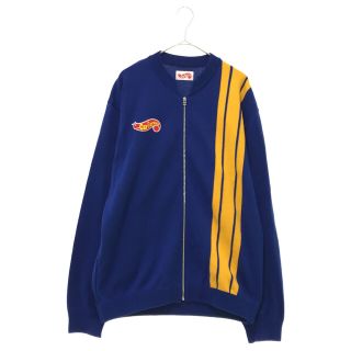 CAR SERVICE カーサービス 21SS Racing Knit Jacket レーシングニットジャケット ブルー/イエロー CS-21SS-JKT02(フライトジャケット)