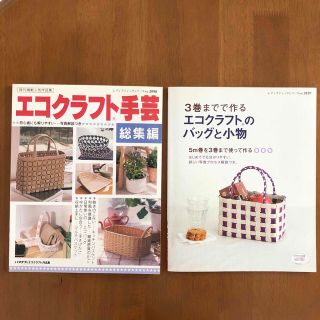 エコクラフト手芸 バッグと小物　本2冊(趣味/スポーツ/実用)