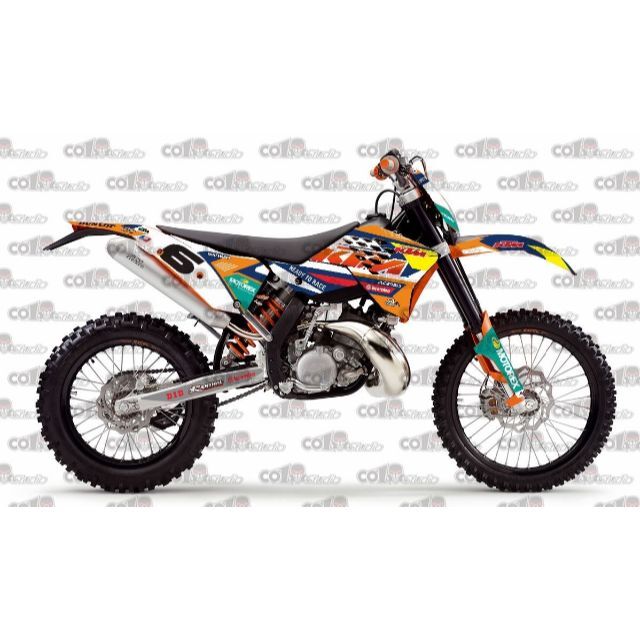 自動車/バイク08-11 KTM EXC EXCF XCW XCF デカール co2