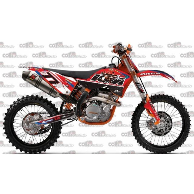 08-11 KTM EXC EXCF XCW XCF デカール co2