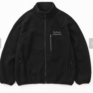 ワンエルディーケーセレクト(1LDK SELECT)のennoy city fleece jacket  black×white XL(ブルゾン)